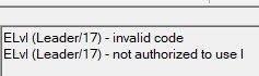 ELvl Error