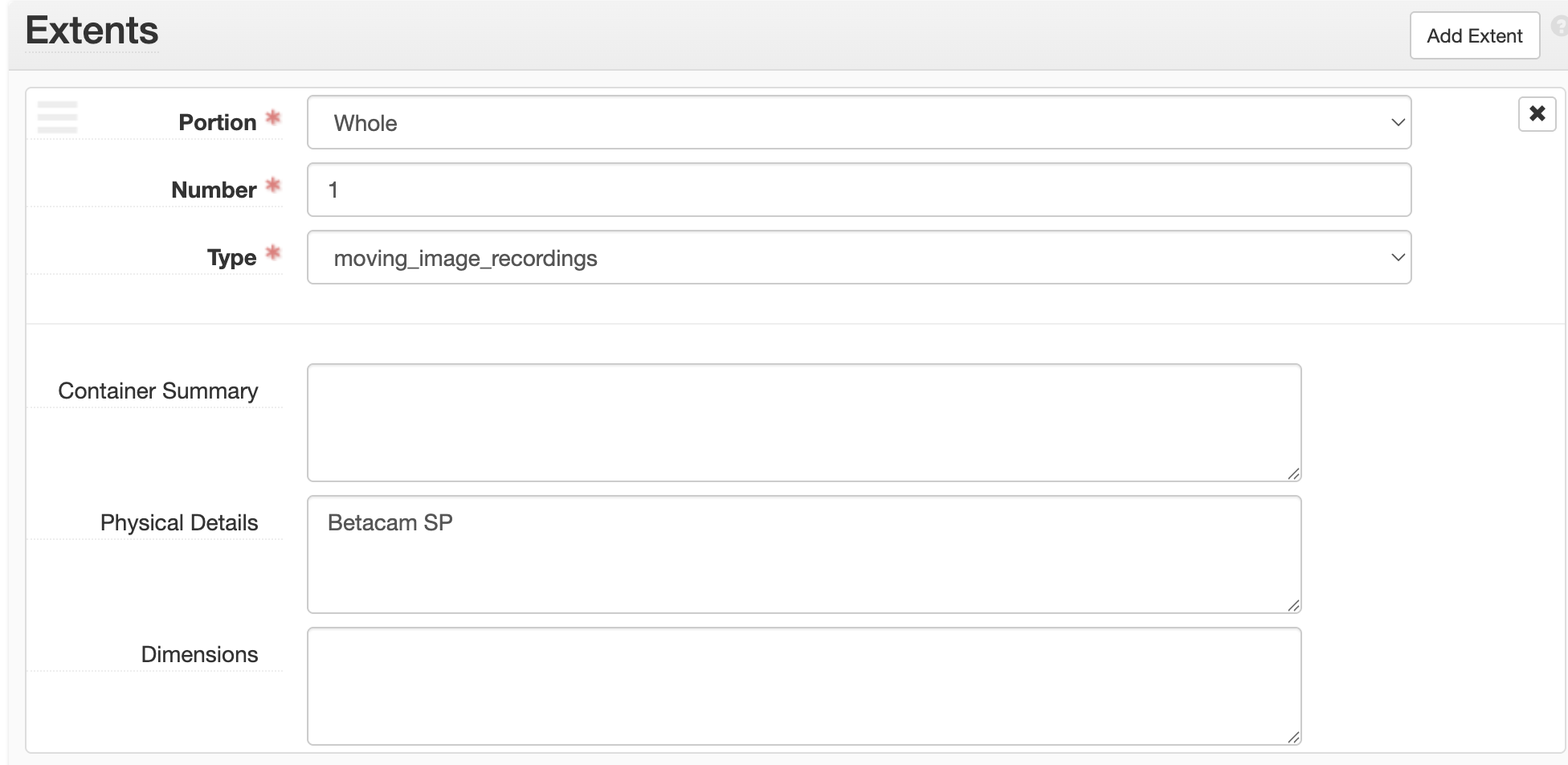 AMI original media formats