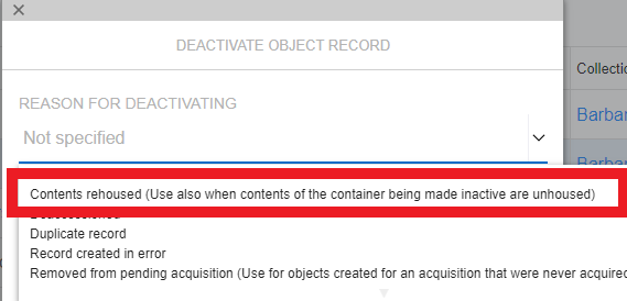 Dactivate Object