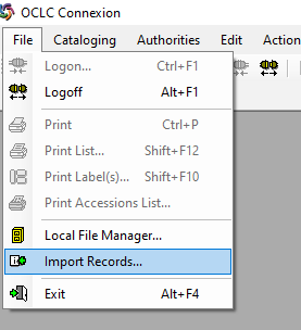 OCLC Import