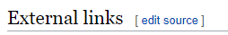 WIkipedia External Links