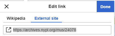 Wikipedia Edit link