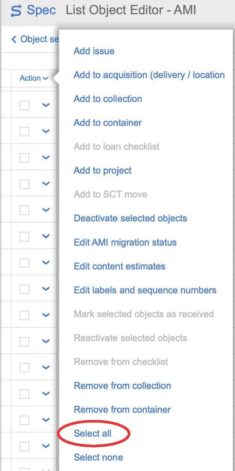 SPEC Select All