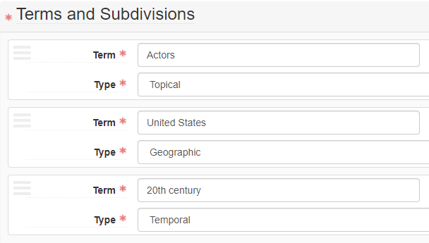 complex subjects ASpace