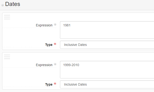 ASpace Date Field